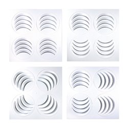 Diffuseur décoratif multi-directionnel 600x600 mm Piquage latéral