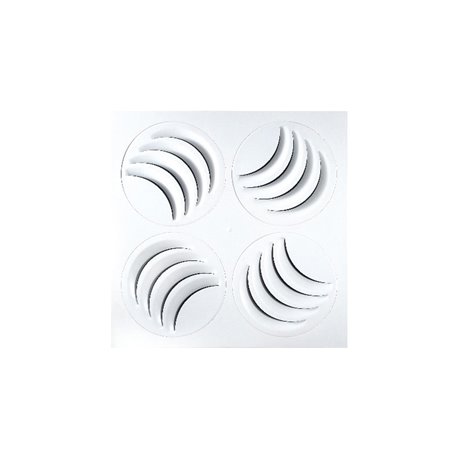 Diffuseur décoratif multi-directionnel 675x675 mm Piquage latéral