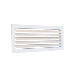 Grille de soufflage simple déflexion fixation par clips 400x200 mm