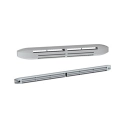 Entrée d'air hygroréglable acoustique + Rallonge acoustique + Grille 39 dB Gris
