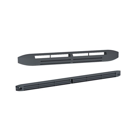Entrée d'air hygroréglable acoustique + Rallonge acoustique + Grille 39 dB Gris anthracite Entrée d'air hygroréglable acoustique + Rallonge acoustique + Grille 39 dB Gris anthracite