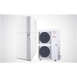 Pompe à chaleur air eau Alféa Hybrid Duo Fioul AI Tri 13 kW Brûleur 29 kW