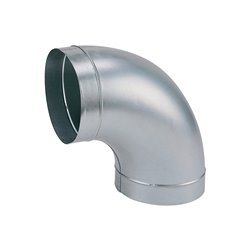 Coude 90° Embouti galva standard Ø125 mm
