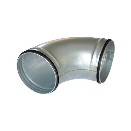 Coude 90° Embouti galva avec joints Ø160 mm