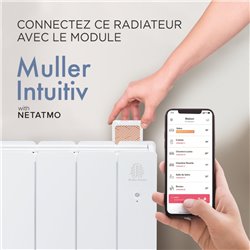 M109216 - Intuis - Sèche-serviettes soufflant 650W + 1000W - Balica - blanc