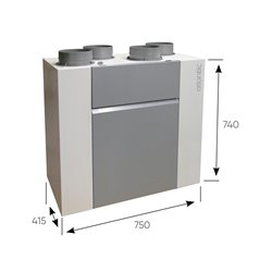 VMC double flux Optimocosy HR Plus Télécommande sans fil + Sonde CO2