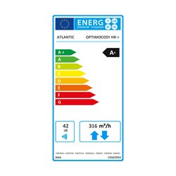 VMC double flux Optimocosy HR Plus Télécommande sans fil + Sonde CO2