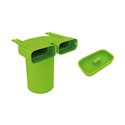 Coude mixte vertical Clip&Go 50x100 mm + 1 bouhon