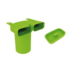Coude mixte vertical Clip&Go 60x130 mm + 1 bouchon