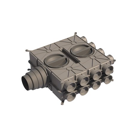 Caisson de distribution 16 piquages ⌀75 mm