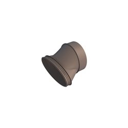 Adaptateur oval Ø 125 pour CDP 6x75