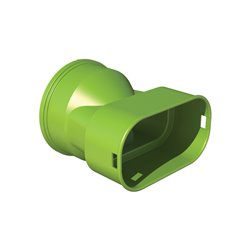 Adaptateur caisson 60x130 Ø75 mm