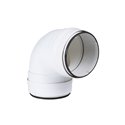 Coude 90° circulaire ⌀125mm avec joints