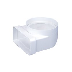 Coude mixte vertical 55x110 mm standard