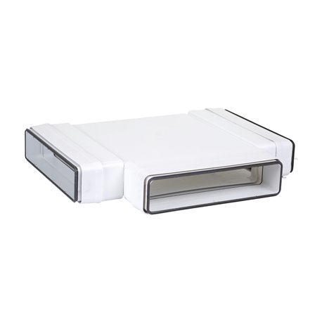 Té horizontal rectangulaire avec joints 55x220mm