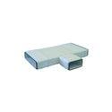 Té horizontal rectangulaire avec joints 55x220x110mm 