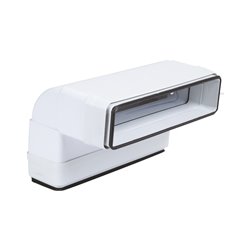 Coude vertical 90° 55x220 mm avec joints