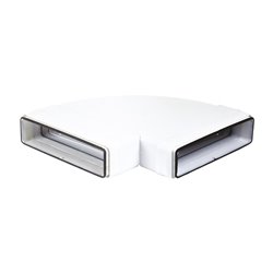 Coude horizontal 90° 55x220 mm avec joints