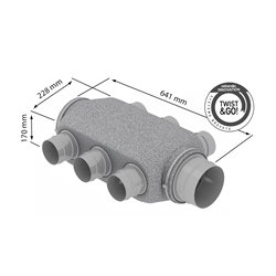 Caisson de distribution NEOCD 80 R avec régulateur