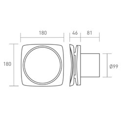 Extracteur continu Curv Genius 100 T pour salle de bains ou WC
