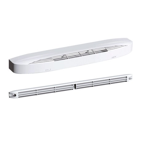 Entrée d'air autoréglable acoustique + rallonge + grille façade 22 m3/h Blanc Entrée d'air autoréglable acoustique + rallonge + grille façade 22 m3/h Blanc