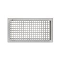 Grille de soufflage double déflexion à ailettes mobiles GDD laqué blanc 500x100 mm