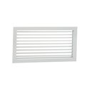 Grille de soufflage simple déflexion à ailettes mobiles GSF laqué blanc 600x200 mm