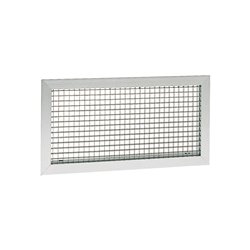 Grille de reprise à quadrillage fixe GRK blanc laqué 300x300 mm