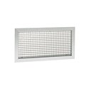 Grille de reprise à quadrillage fixe GRK blanc laqué 600x600 mm