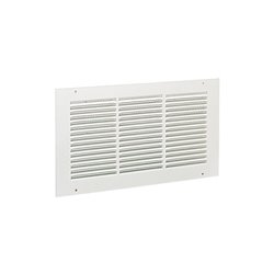Grille de reprise en acier peint à ailettes fixes GRE 200x200 mm