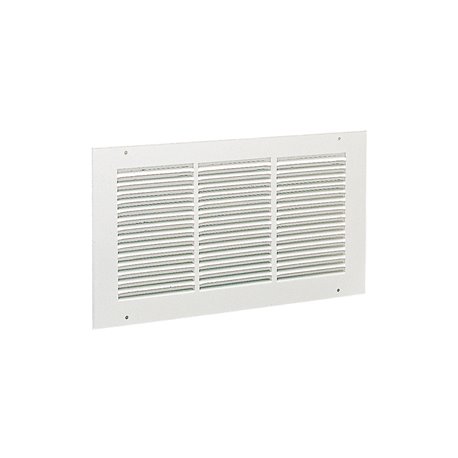 Grille de reprise en acier peint à ailettes fixes GRE 200x200 mm