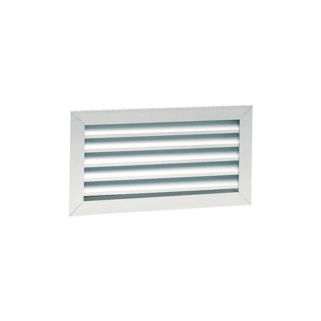 Grille de reprise à ailettes fixes GRA blanc laqué sans filtre 600x300 mm Grille de reprise à ailettes fixes GRA blanc laqué sans filtre 600x300 mm