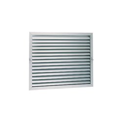 Grille de reprise avec filtre et façade démontable GPF anodisé 400x400 mm