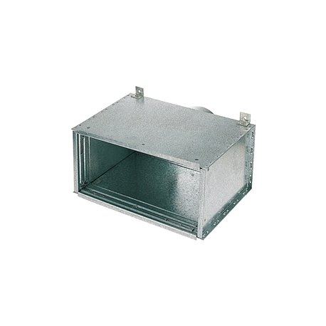 Plénum piquage axial BBG/AIS isolé 400x200 mm Ø198 mm