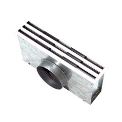 Diffuseur linéaire à fentes laqué blanc 3 fentes 1195x296 mm