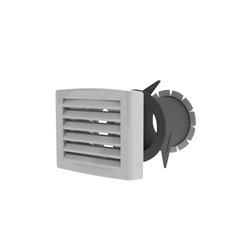 Bouche d'insufflation TP SR Ø80 mm sans registre