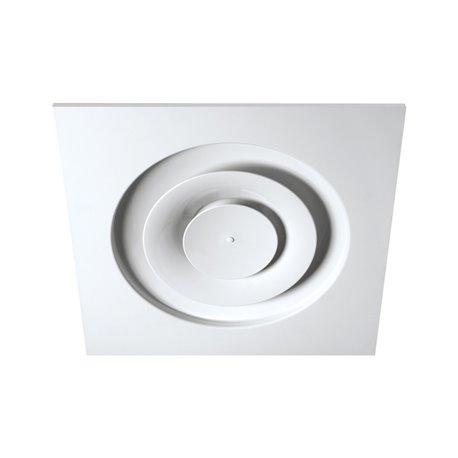Diffuseur circulaire avec cône réglable DAC-FP 600x600 mm Ø160 mm Diffuseur circulaire avec cône réglable DAC-FP 600x600 mm Ø160 mm
