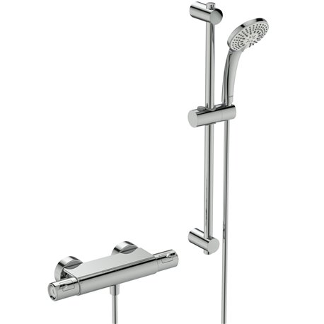 Ensemble de douche Okyris thermostatique, avec tablette