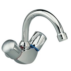 Mélangeur lavabo-lave mains-bidet Ulysse tête 1/2 à clapet guidé, sans tirette ni vidage