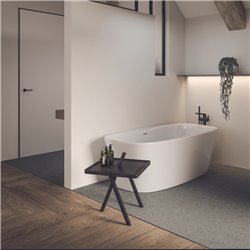 Baignoire ilot Dea 190x61 cm 290 Litres Soie Blanche