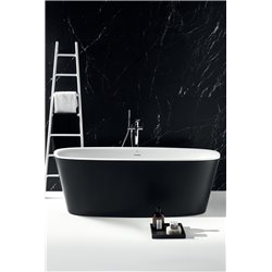 Baignoire ilot Dea 190x90 cm 290 Litres Noir mat