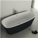 Baignoire ilot Dea 190x90 cm 290 Litres Noir mat
