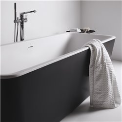 Baignoire ilot Dea 180x80 cm 220 Litres Noir mat