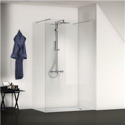 Paroi de douche fixe double accès I.life 120 cm 