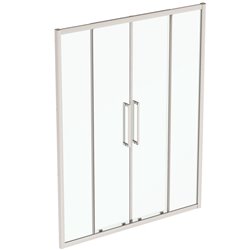 Porte de douche double coulissante I.life 160 cm 