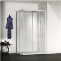 Porte de douche pivotante I.life 120 cm 