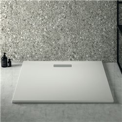 Receveur de douche Ultraflat New carré 80x80 cm Blanc Brillant
