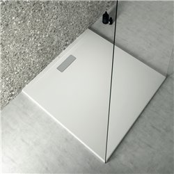 Receveur de douche Ultraflat New carré 90x90 cm Blanc mat