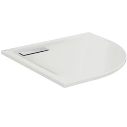 Receveur de douche Ultraflat New d'angle 80x80 cm Blanc mat