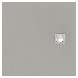 Receveur de douche Ultra Flat S carré 90x90 cm Gris Béton